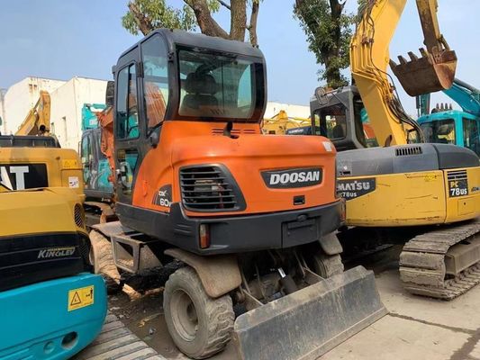 Digunakan Doosan DX60W Wheel Excavator Dalam kondisi yang sangat baik/ Digunakan Doosan Mini Wheel Excavator Untuk Dijual