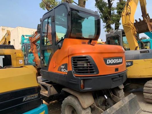 Digunakan Doosan DX60W Wheel Excavator Dalam kondisi yang sangat baik/ Digunakan Doosan Mini Wheel Excavator Untuk Dijual