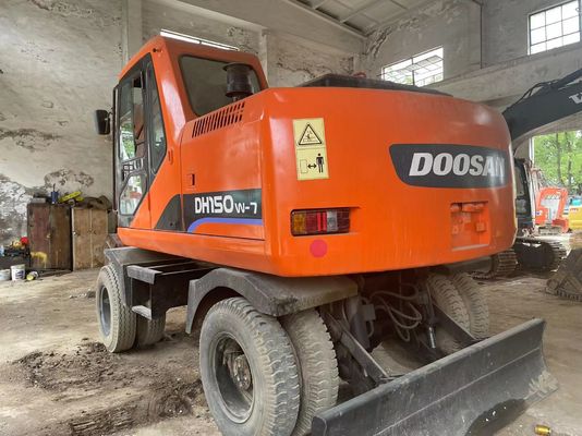 Smart Control Digunakan Excavator DH150W-7 Doosan Roda Excavator 2012 Tahun