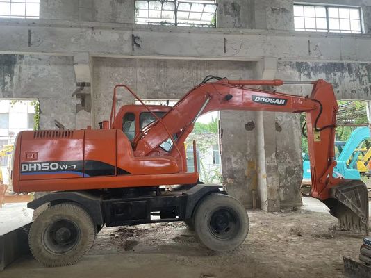 Smart Control Digunakan Excavator DH150W-7 Doosan Roda Excavator 2012 Tahun
