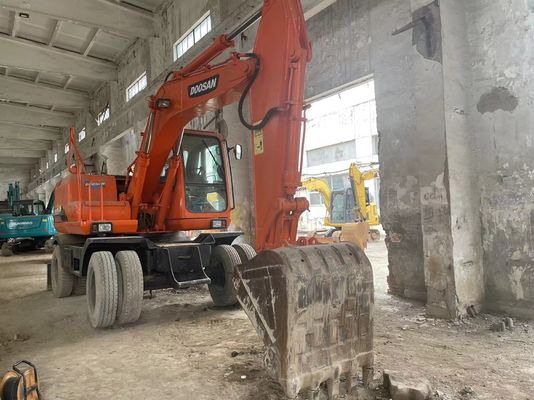 Smart Control Digunakan Excavator DH150W-7 Doosan Roda Excavator 2012 Tahun