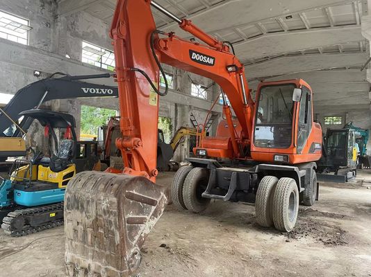 Smart Control Digunakan Excavator DH150W-7 Doosan Roda Excavator 2012 Tahun