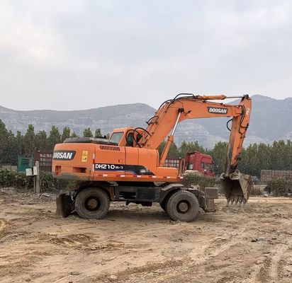 Warna Asli Digunakan Doosan DH210W-7 Penggali Roda Dalam Kondisi Baik/ Digunakan Doosan Penggali Roda Untuk Dijual