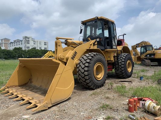 Low noise 966H Digunakan CAT Wheel Loader Efisiensi Tinggi Dengan Mesin CAT