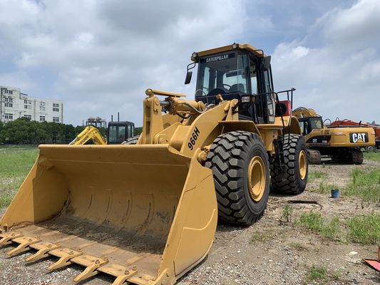 Low noise 966H Digunakan CAT Wheel Loader Efisiensi Tinggi Dengan Mesin CAT