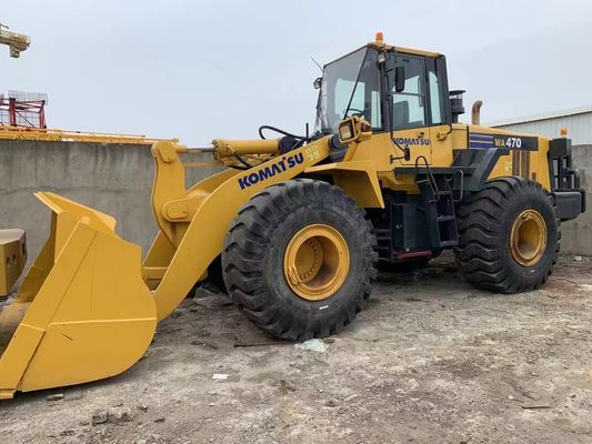Cat ulang warna bekas roda loader Komatsu WA470-6 kedua tangan loader
