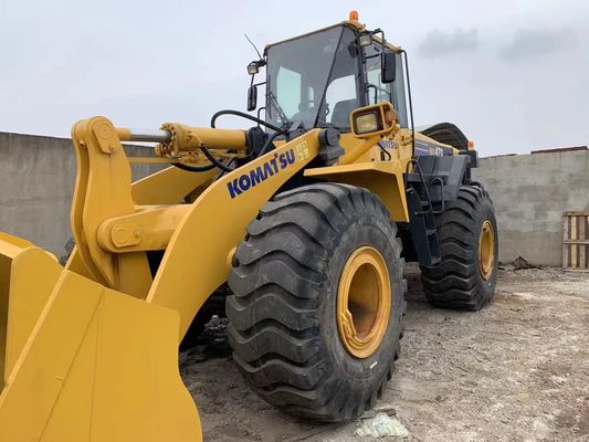 Cat ulang warna bekas roda loader Komatsu WA470-6 kedua tangan loader