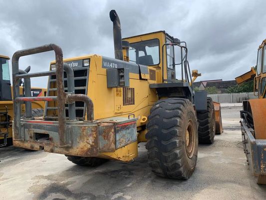 Warna asli digunakan Komatsu WA470-3 wheel loader dalam kondisi sangat baik