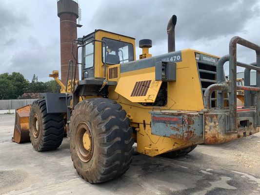 Warna asli digunakan Komatsu WA470-3 wheel loader dalam kondisi sangat baik