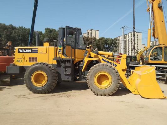 Jepang WA380-3 Bekas Komatsu Wheel Loader tahan lama Perbaikan mudah