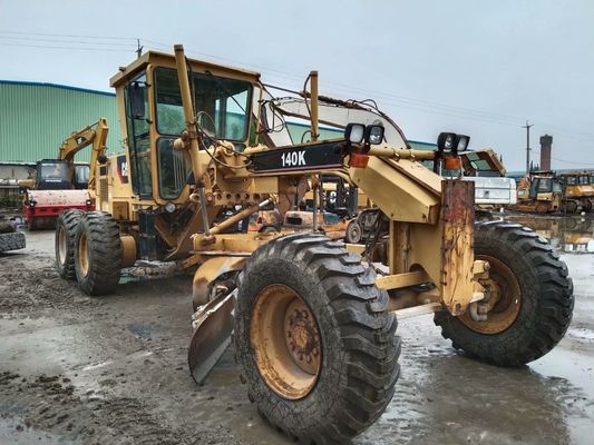 Original AS 140K Digunakan CAT Motor Grader Produktivitas Tinggi Efisiensi Bahan Bakar