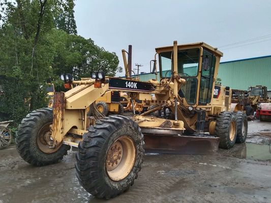 Original AS 140K Digunakan CAT Motor Grader Produktivitas Tinggi Efisiensi Bahan Bakar