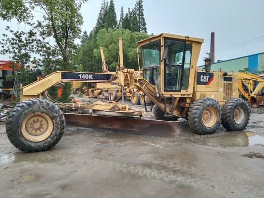 Original AS 140K Digunakan CAT Motor Grader Produktivitas Tinggi Efisiensi Bahan Bakar