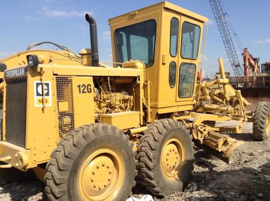 Heavy Duty 12G Digunakan Caterpillar Motor Grader Pengurangan Kebisingan Operasi Mudah