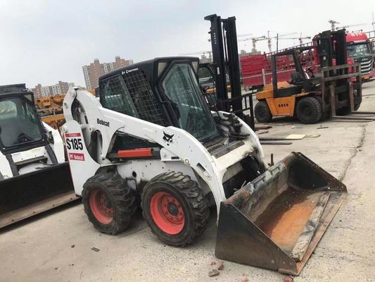 Warna Asli S185 Bobcat bekas Skid Loader Operasi Keamanan Dalam kondisi baik