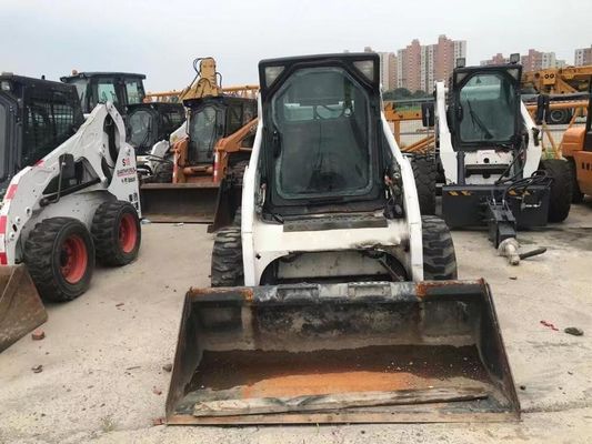 Warna Asli S185 Bobcat bekas Skid Loader Operasi Keamanan Dalam kondisi baik
