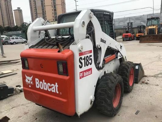 Warna Asli S185 Bobcat bekas Skid Loader Operasi Keamanan Dalam kondisi baik