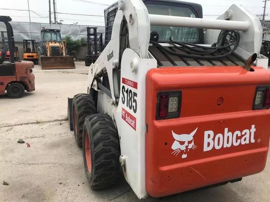 Warna Asli S185 Bobcat bekas Skid Loader Operasi Keamanan Dalam kondisi baik