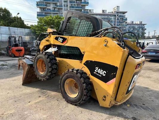CAT 246C Warna asli digunakan Skid Steer Loader Keamanan dan Akurasi Dalam Kondisi Baik