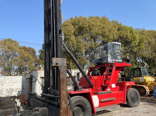 2018 Tahun Kalamr DCE80-45E7 Truk forklift bekas Efisiensi bahan bakar Kecepatan tinggi