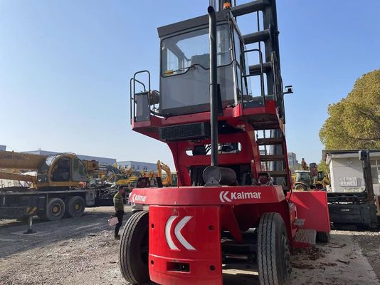 2018 Tahun Kalamr DCE80-45E7 Truk forklift bekas Efisiensi bahan bakar Kecepatan tinggi
