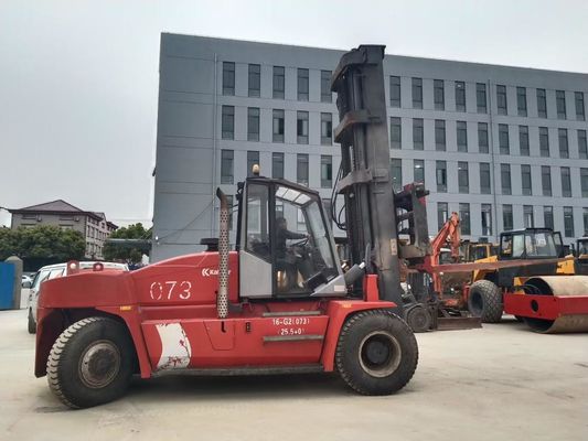 16 Ton Kalamr DCE160-12 Truk Fork Lift bekas Efisiensi tinggi Kebisingan rendah