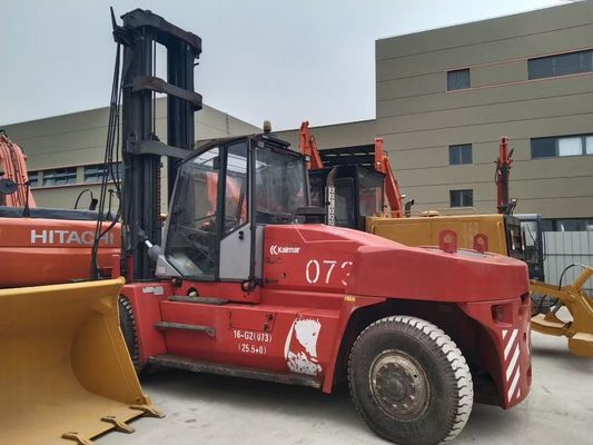 16 Ton Kalamr DCE160-12 Truk Fork Lift bekas Efisiensi tinggi Kebisingan rendah