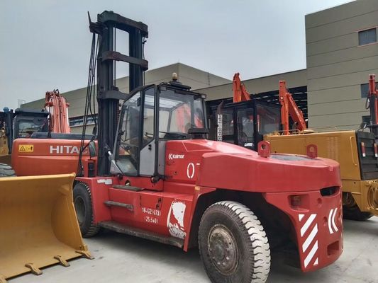16 Ton Kalamr DCE160-12 Truk Fork Lift bekas Efisiensi tinggi Kebisingan rendah