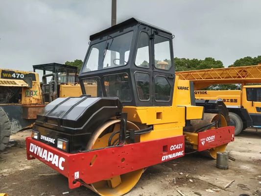 Dynapac CC421 Roller Jalan Digunakan Double Drum Road Roller Produktivitas Tinggi Swedia