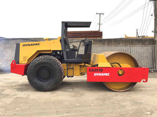 CA251D Vibratory Smooth Drum Digunakan Dynapac Roller Dengan Kekuatan Tinggi