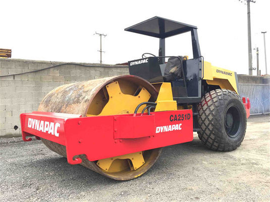 CA251D Vibratory Smooth Drum Digunakan Dynapac Roller Dengan Kekuatan Tinggi