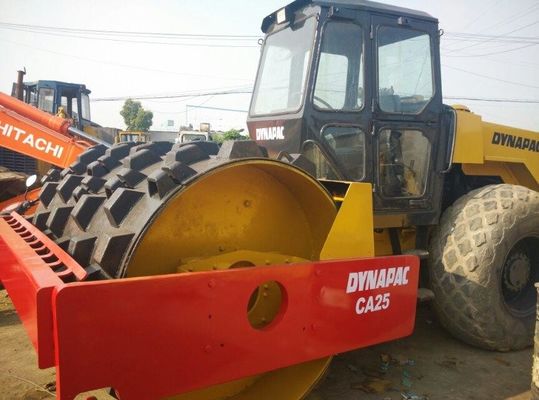 Digunakan CA25 Dynapac Single Drum Roller Stabil Operasi Dengan Kaki Domba