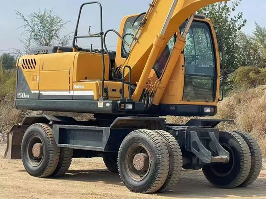 Hyundai R150W-9 Digunakan Excavator Roda 2015 Presisi Tinggi Untuk Bangunan