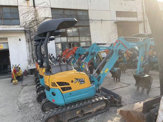 Warna Asli Digunakan Kobelco Excavator U17 Efisiensi Tinggi Untuk Bekerja Di Dalam Ruang