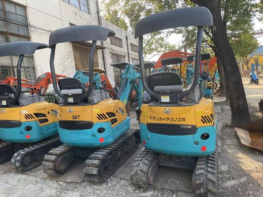 Warna Asli Digunakan Kobelco Excavator U17 Efisiensi Tinggi Untuk Bekerja Di Dalam Ruang