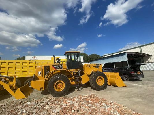 CAT 950H Pemuat Roda Bekas Situs Konstruksi Pemuat Depan yang Digunakan di Afrika