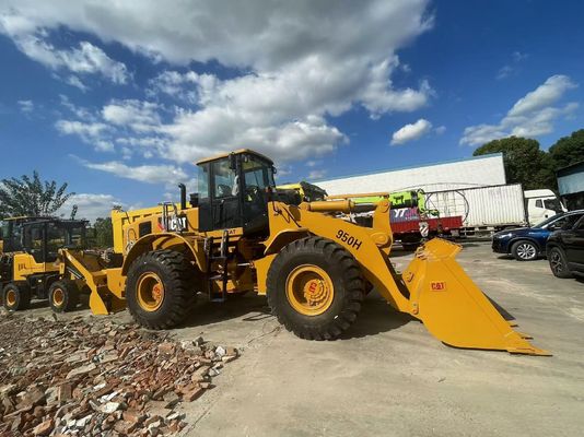 CAT 950H Pemuat Roda Bekas Situs Konstruksi Pemuat Depan yang Digunakan di Afrika