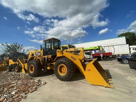 CAT 950H Pemuat Roda Bekas Situs Konstruksi Pemuat Depan yang Digunakan di Afrika