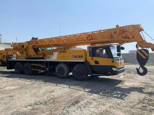 XCMG QY50K-II 50 Ton Truk bekas Crane Kapasitas tinggi Truk boom bekas