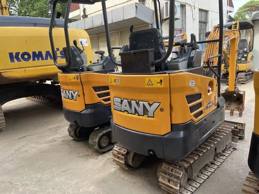 Digunakan SANY SY16C Mini Excavator Operasi lancar untuk bekerja di taman