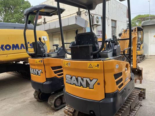 Digunakan SANY SY16C Mini Excavator Operasi lancar untuk bekerja di taman