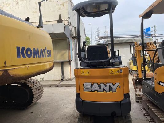 Digunakan SANY SY16C Mini Excavator Operasi lancar untuk bekerja di taman