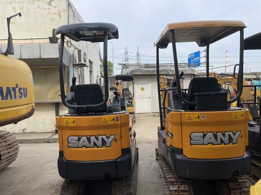 Digunakan SANY SY16C Mini Excavator Operasi lancar untuk bekerja di taman