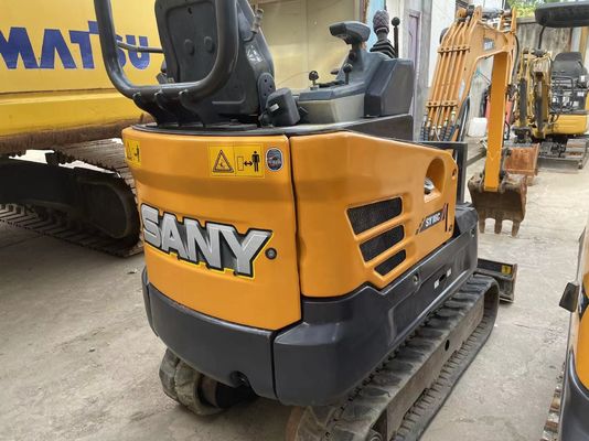 Digunakan SANY SY16C Mini Excavator Operasi lancar untuk bekerja di taman