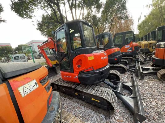 Cat ulang warna digunakan Kubota KX163-5 Mini Crawler Excavator Dalam kondisi yang sangat baik/Kubota excavator dengan mesin EPA dan swing arm