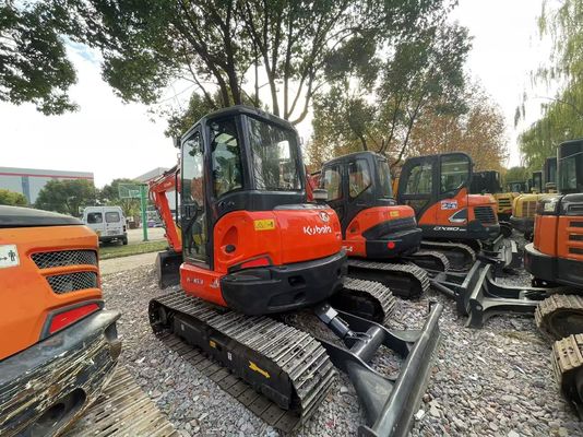 Cat ulang warna digunakan Kubota KX163-5 Mini Crawler Excavator Dalam kondisi yang sangat baik/Kubota excavator dengan mesin EPA dan swing arm