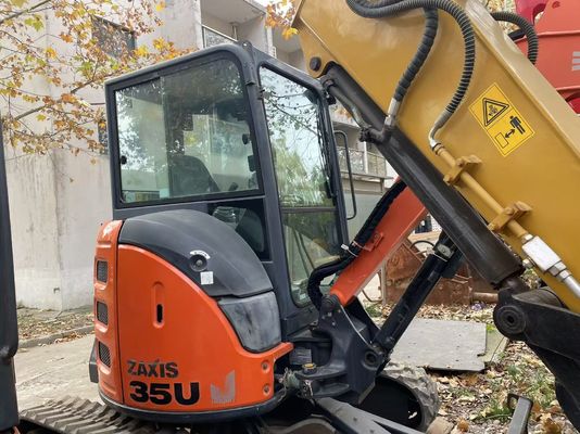 Original Jepang Digunakan Hitachi ZX35U-5N Mini Excavator Dalam kondisi yang sangat baik/ Digunakan Jepang Mini Excavator Dengan Swing Arm Dan Mesin EPA