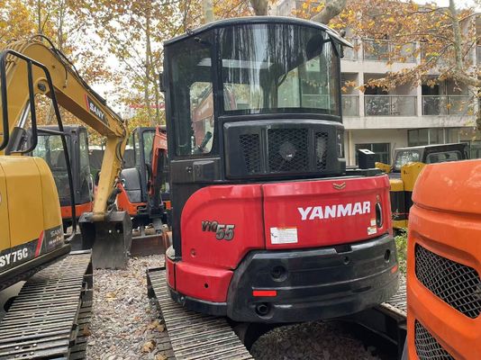 Original Jepang Digunakan Yanmar Vio55-5B Mini Excavator Dengan Mesin EPA/ Digunakan Kubota Mini Excavator Untuk Dijual
