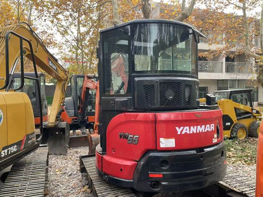 Original Jepang Digunakan Yanmar Vio55-5B Mini Excavator Dengan Mesin EPA/ Digunakan Kubota Mini Excavator Untuk Dijual