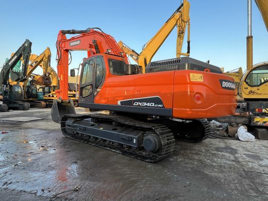 Cat ulang digunakan Doosan DX340LC-9C Crawler Excavator Dalam kondisi yang sangat baik